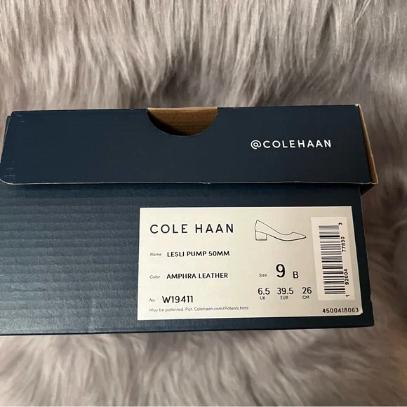 NIB Cole Haan Amphora Leather Leslie Pump Tan Size 9 - Picture 9 of 9
